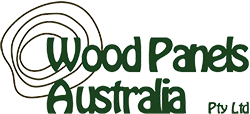 Wood Panels Australia logo with wood rings